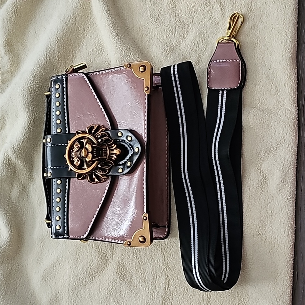 Chinese Lion Head Crossbody Purse